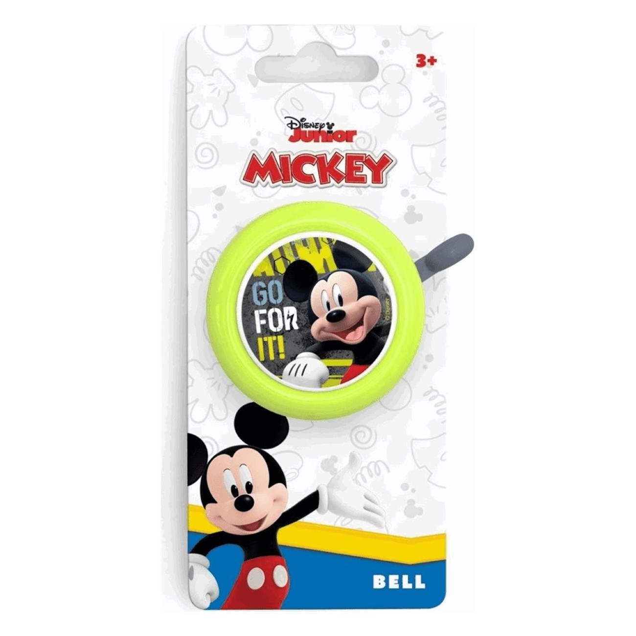 Fahrradklingel Kinder Mickey Mouse aus Stahl 55mm - 10 Stück Packung - 3