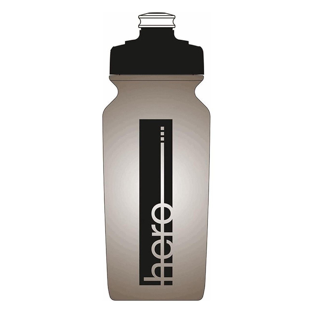 HERO 500ml Black Smoke Water Bottle with ULTRA MVTEK Cap - Essential for Sports - 1