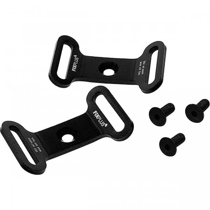 Plaques FIXPLUS en Aluminium pour Sangles de Vélo 35/46/66 cm - Set de 2 - 1