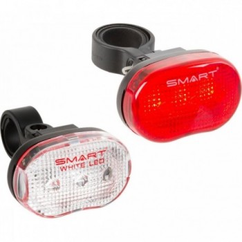 Set de Lumières LED Clignotantes pour Vélo Avant et Arrière avec Piles AAA - 1