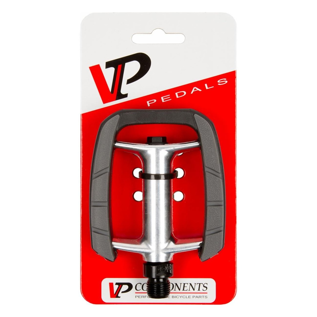 Pedal Antideslizante VP 183 de Aluminio Negro con Reflectores - Calidad Alemana - 2