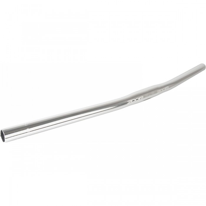 Guidon MTB Zoom en Aluminium Argent 620mm, Serrage 25.4mm, Courbure 6° - 1