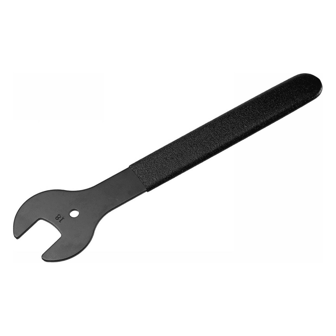 18mm Steel Hub Cone Wrench with Coated Handle for Bicycles and Vehicles - 1