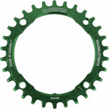 MTB Kranz Snaggletooth 32T 104BCD Grün - Kompatibel 11/12V, Antifall-Technologie, Leichtes Aluminium - 1