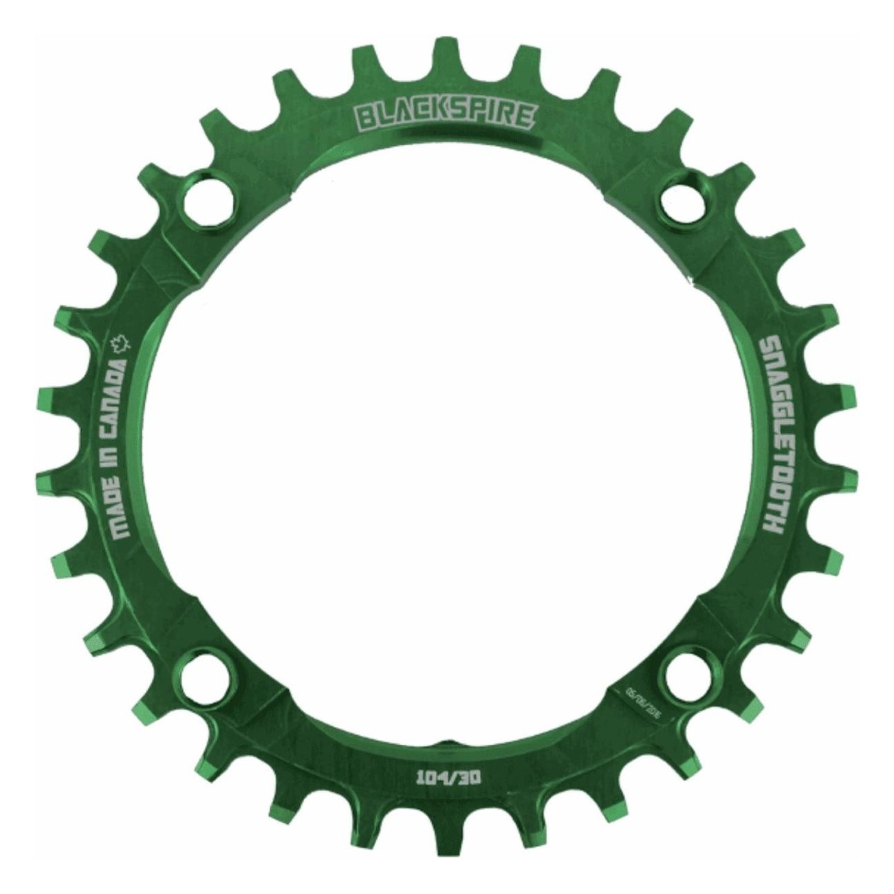 Corona MTB Snaggletooth 32T 104BCD Verde - Compatible 11/12V, Aluminio - 1