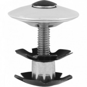 Ahead Headset Cap in Anodized Silver Aluminum 1-1/8' - 1