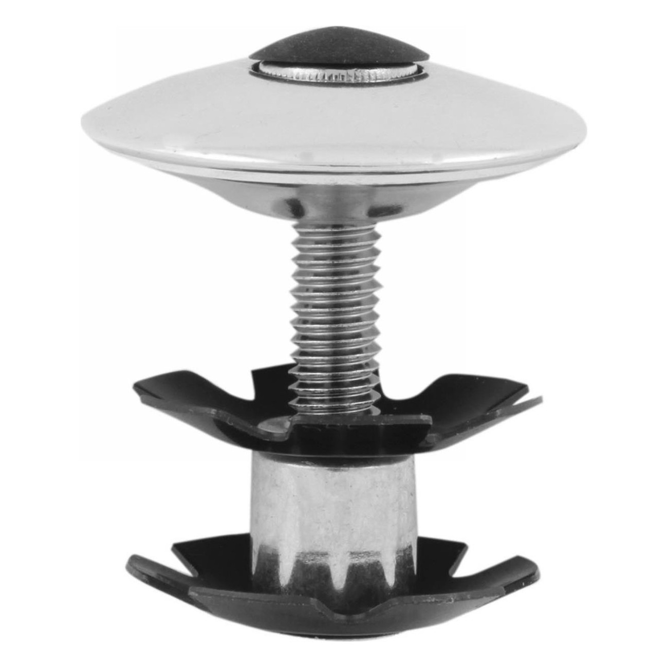 Ahead Headset Cap in Anodized Silver Aluminum 1-1/8' - 1