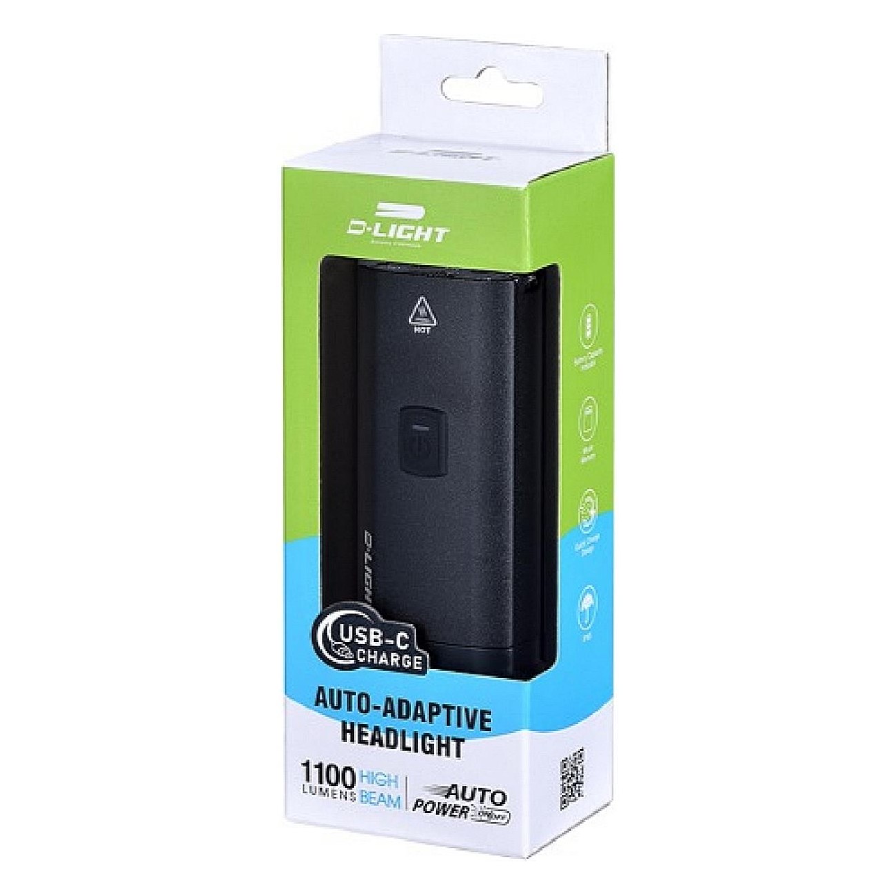 Phare Avant Rechargeable USB CG-132P 1100 Lumens avec 2 LED Super Lumineux - 2