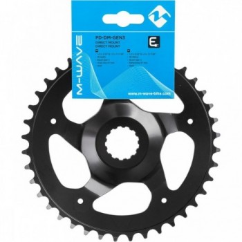 Engranaje E-Bike 42 Dientes Negro de Acero para Bosch Gen3, Línea Cadena 47 mm - 2