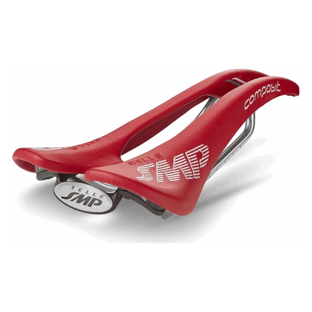 Sella Composit Rosso 2018 in Microfibra e Acciaio Inox per Road e Offroad, Ideale per MTB e Gravel - 1 - Selle - 8032568520746