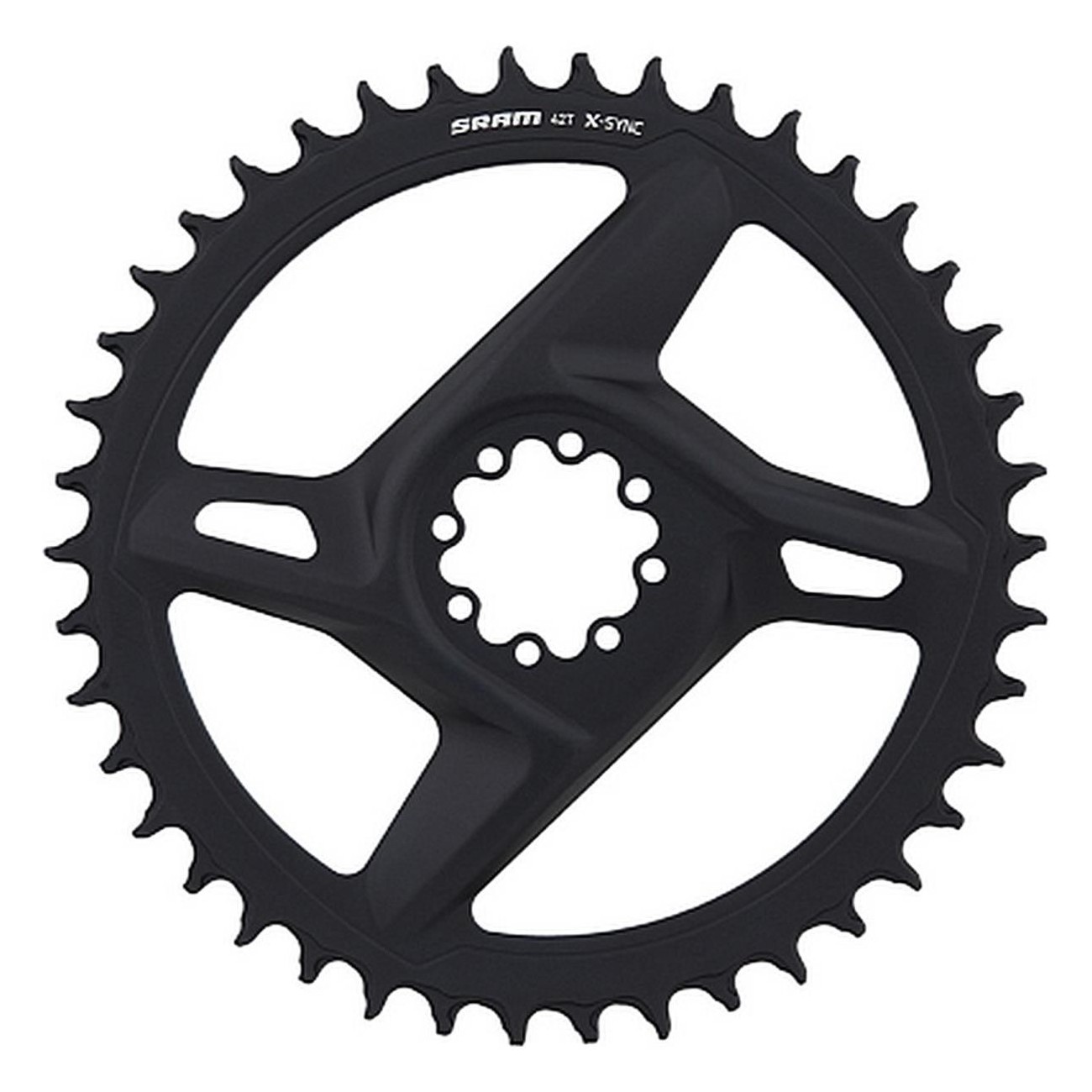 Rival AXS X-Sync 38T Black Chainring - Direct Mount 8-Bolt 1x12v Gravel Bike - 1