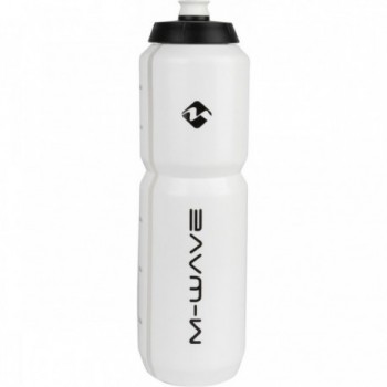 Bouteille M-WAVE PBO 1000 ml en Plastique Blanc/Noir - 1