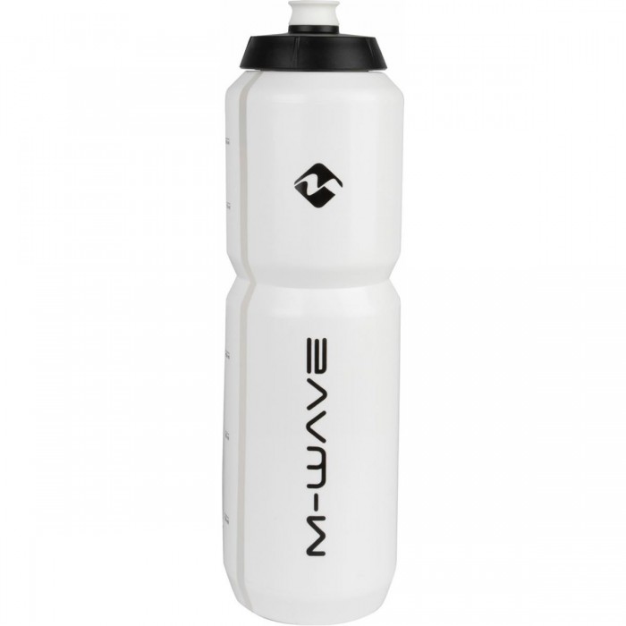 Bouteille M-WAVE PBO 1000 ml en Plastique Blanc/Noir - 1