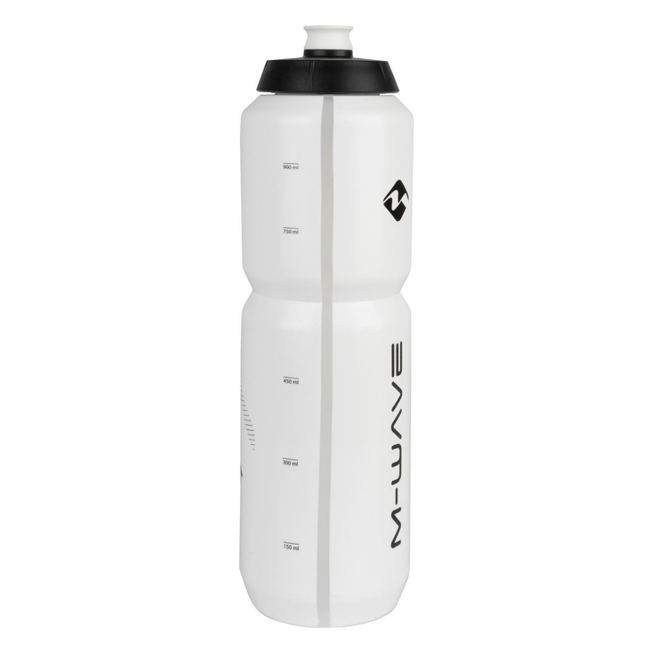 Borraccia M-WAVE PBO 1000 ml in Plastica Bianco/Nero - 2 - Borracce - 0887539036881