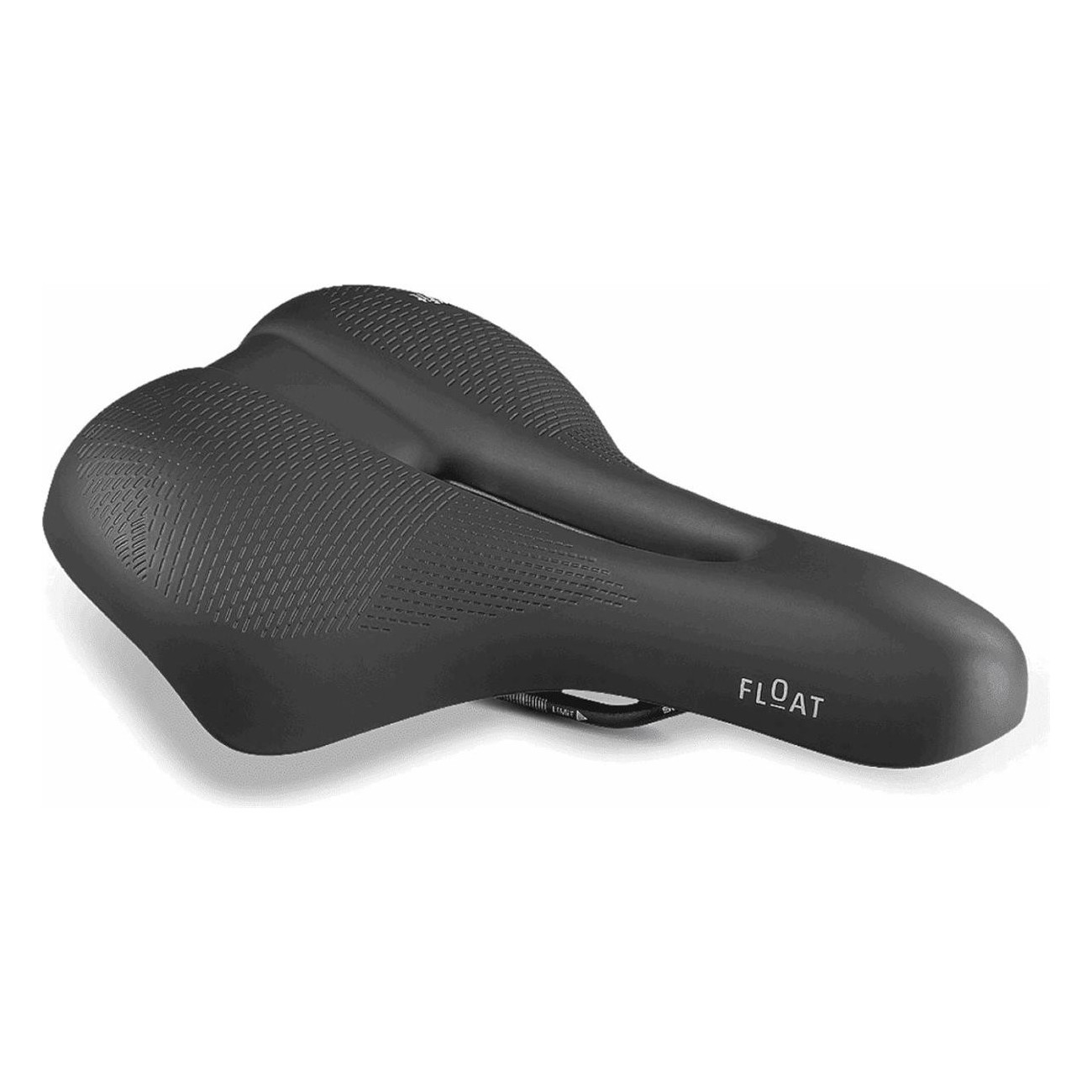 Sella Float Moderate Unisex per Strada e Trekking, Nera 263x200 mm con Imbottitura Slow Fit Foam - 2 - Selle - 8021890579003