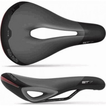 ST7 Vision Gel Superflow Saddle 165x250mm with Integrated LED Black - Comfort & Performance for Sportouring - 1