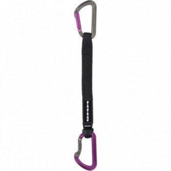 Quickdraw Lila 25cm - Leichter Karabiner für Sportklettern, 113g, mit Solid Gates und Keylock - 1