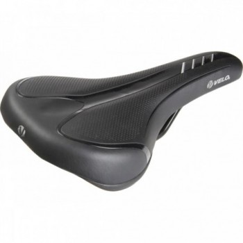 Sella Trekking Velo Fit Traveller M 267x152 mm Nero Lucido con Schiuma Comfort e Superficie Senza Cuciture - 1 - Selle - 0887539