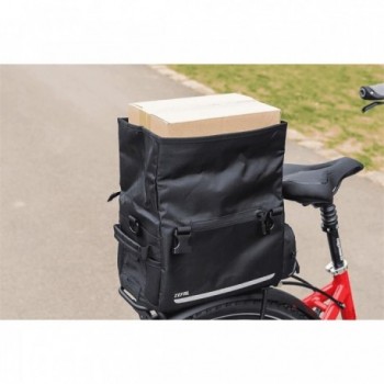 Sacoche Arrière Imperméable 20L Z Traveller 60 Noire avec Ouverture Panier et Housse de Pluie - 5