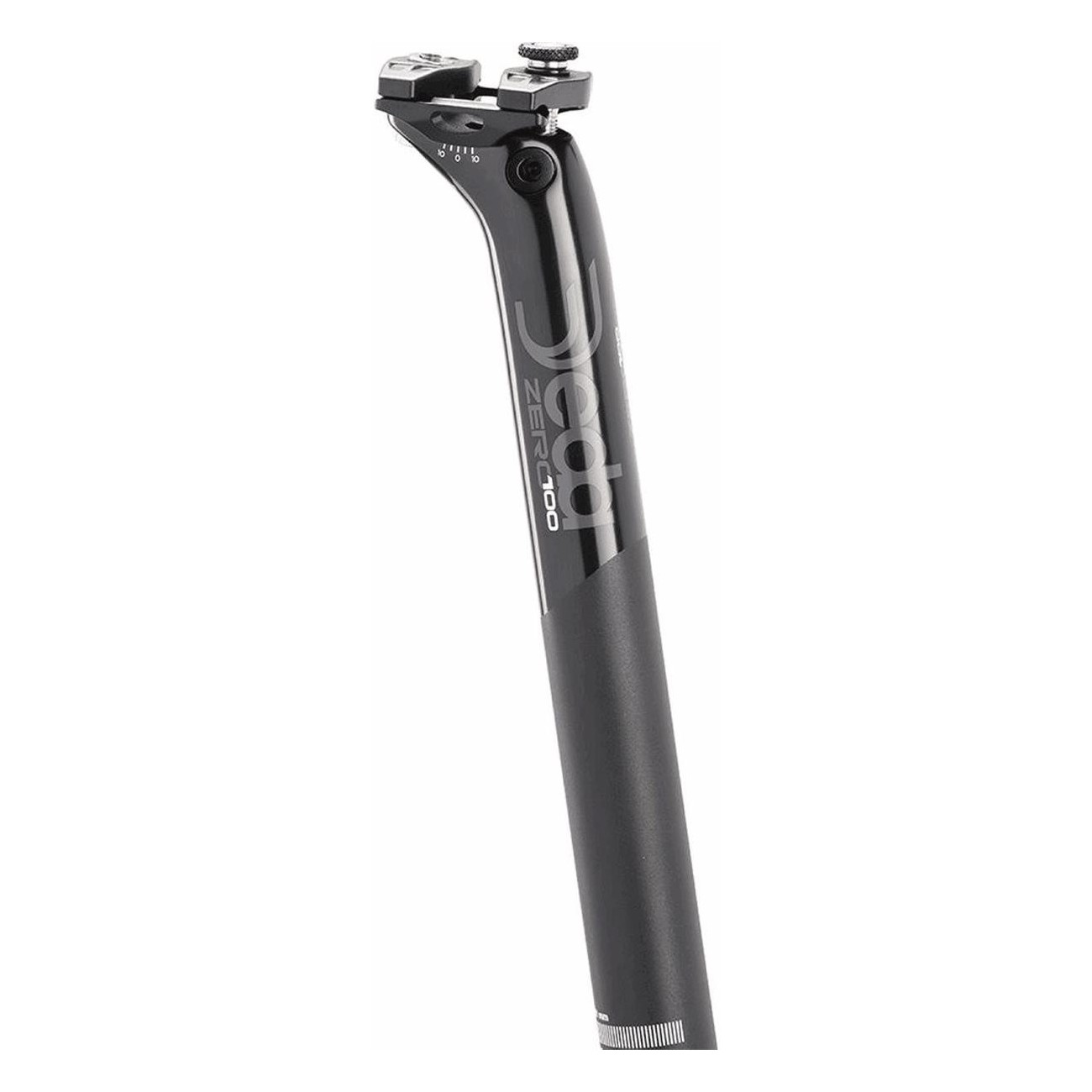 Deda ZERO100 Aluminum Seatpost - 31.6x350mm, 12mm Offset, Black - 1