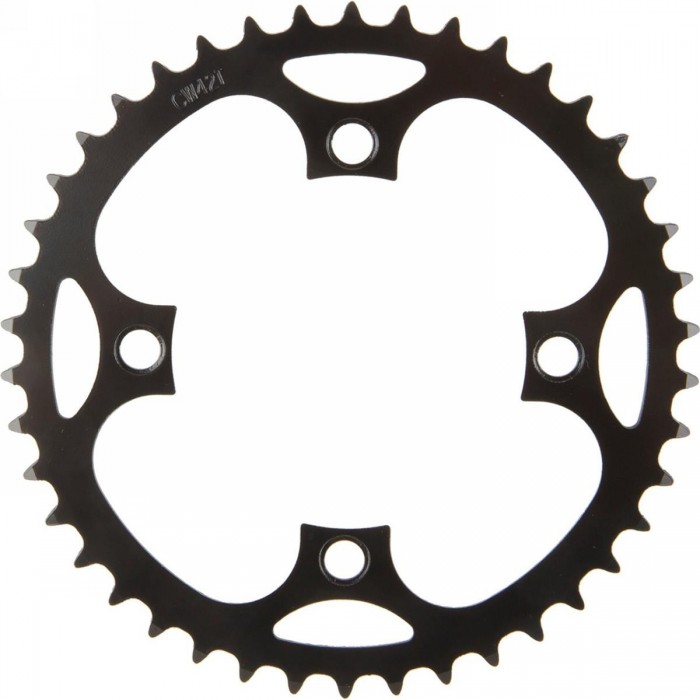 SAMOX 46T Black Steel E-Bike Chainring, BCD 104mm - 1