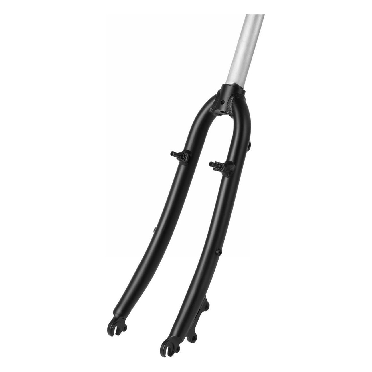 0698238566797 - Trekking-Gabel 28 aus mattschwarzem Aluminium 1 1 8 280mm Ahead-System mit Gepäckträgerösen 0698238566797 - Trekking-Gabel 28 aus mattschwarzem Aluminium 1 1 8 280mm Ahead-System mit Gepäckträgerösen