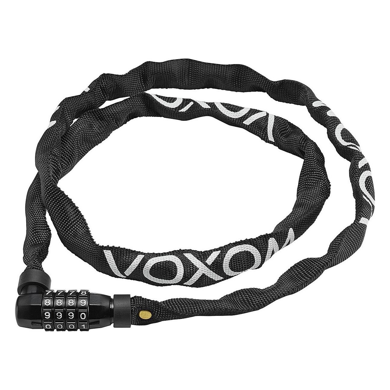 Candado para Bicicleta Voxom SCH2 Digit con Combinación Numérica, 4mm x 1200mm, Negro - 1