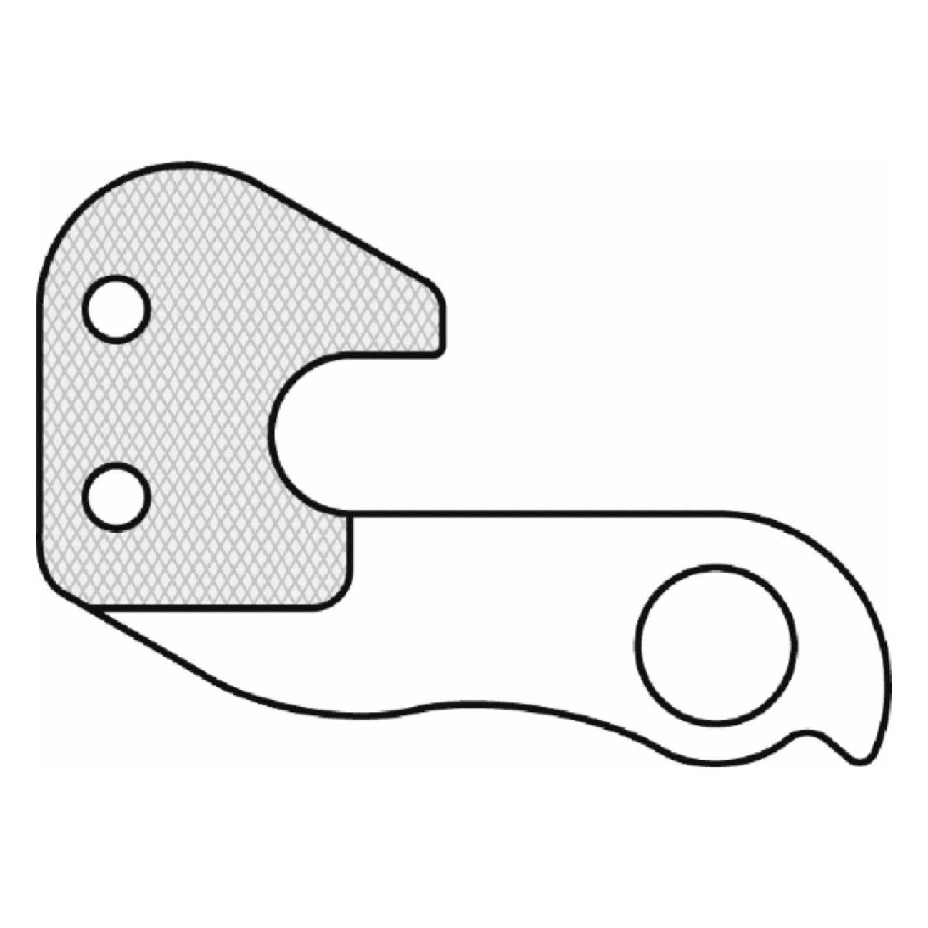 GH-093 Aluminum Derailleur Hanger - Durable and Lightweight - 1