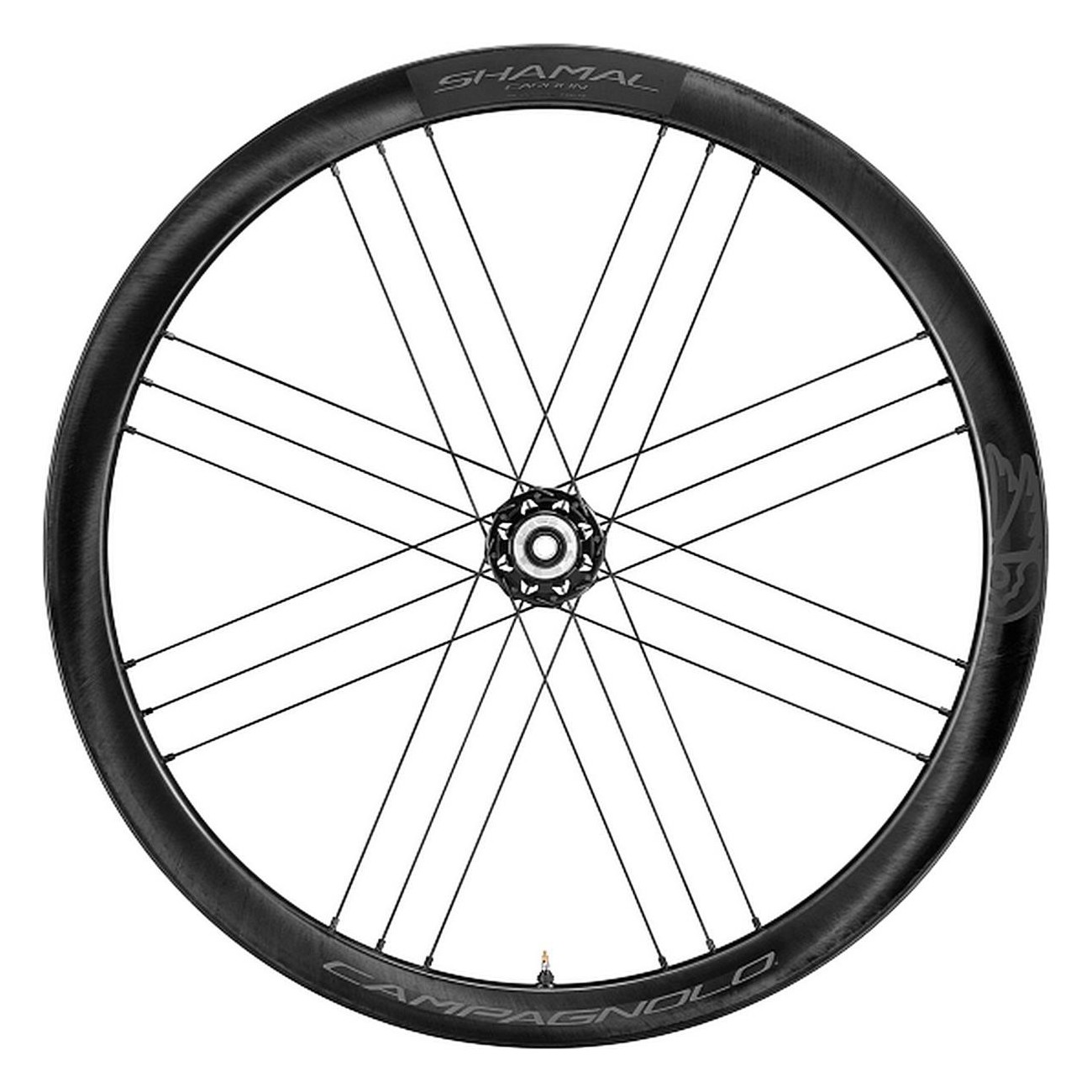 Coppia Ruote Shamal Carbon C21 Tubeless Ready 2-Way Fit Disc Campagnolo N3W con Adattatore 12v e Freno a Disco Center Lock AFS -