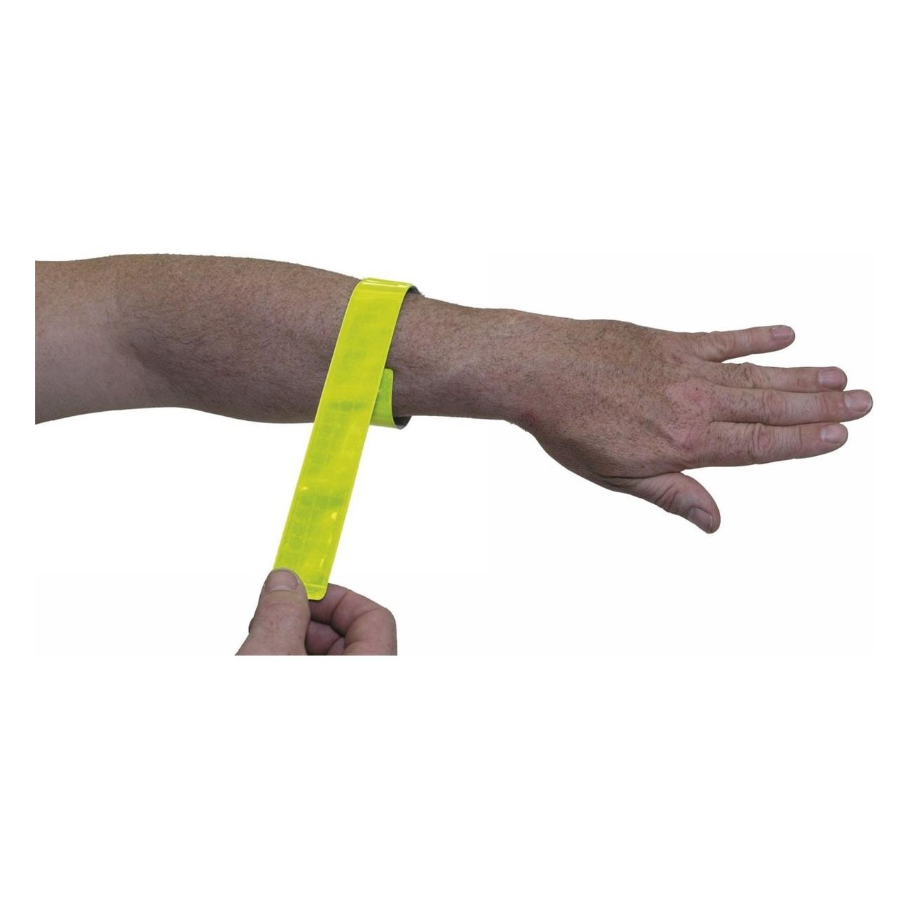 M-Wave Snapwrap Self-Wrapping Reflective Strips Neon Yellow 30x340 mm - 2