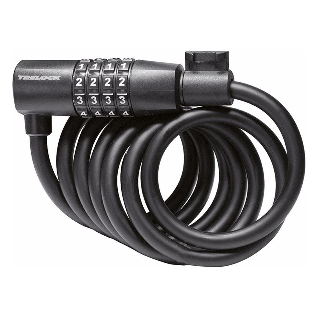 SK108 Spiral Lock with Code, 8mm x 1800mm, Flexible Steel Cable - 1