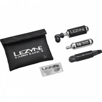 Lezyne Caddy CO2 and Caddy Sack Combo: Complete Bike Maintenance Kit - 1