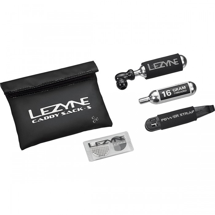 Lezyne Caddy CO2 and Caddy Sack Combo: Complete Bike Maintenance Kit - 1