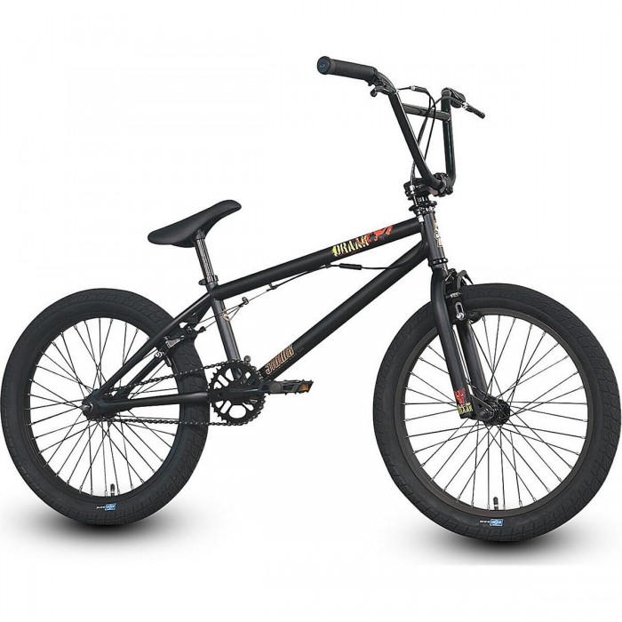 Bicyclette BMX SIBMX FS-1 Draak Noir Mat avec Système Rotor Odyssey G3 et Picots - 1