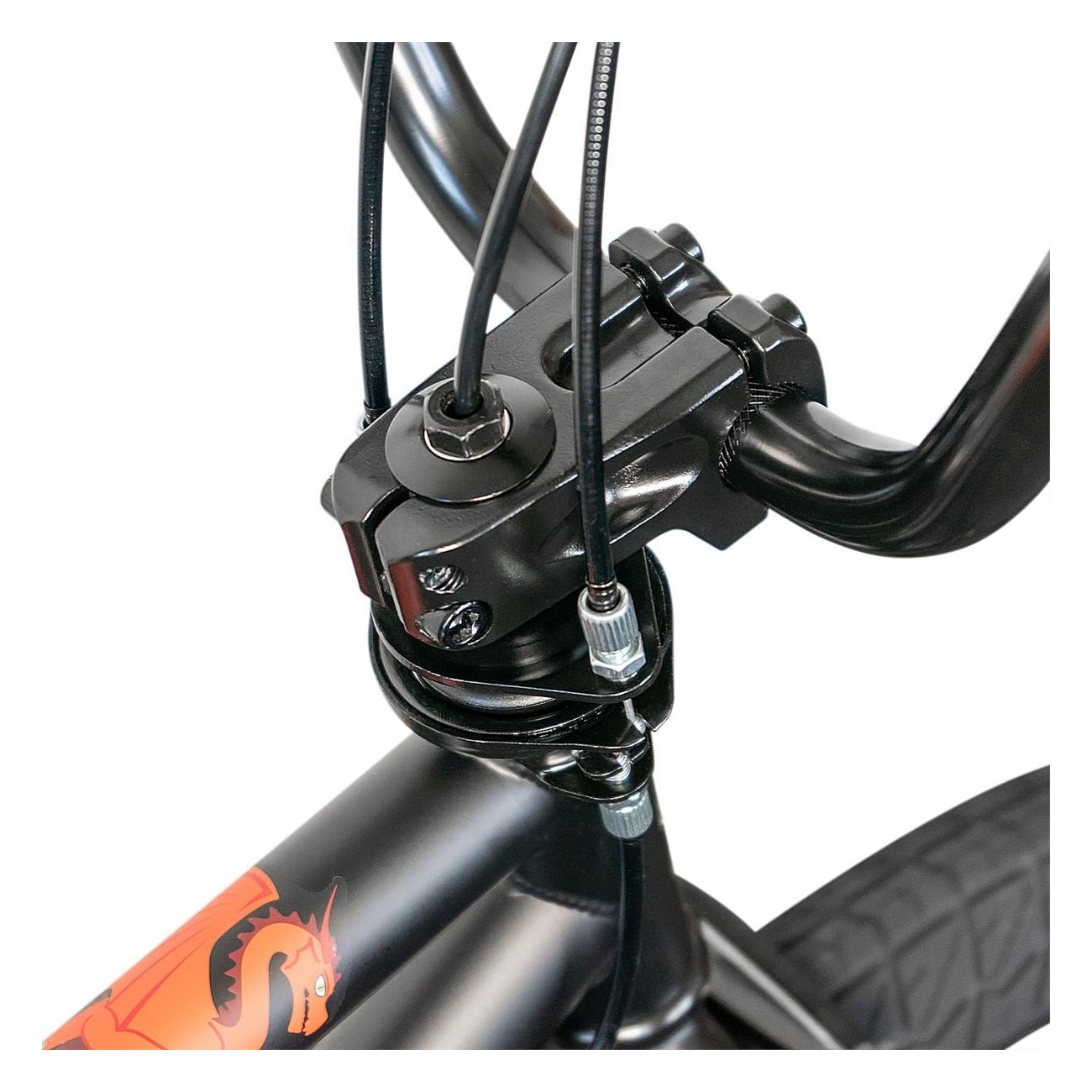 Bicicletta BMX SIBMX FS-1 Draak Nero Opaco con Sistema Rotore Odyssey G3 e Picchetti - 7 - Bmx - 4026465026511