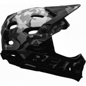 Casco Integrale Super DH Nero/Camo con MIPS, Taglia 58-62 cm, Certificato Downhill - 1 - Caschi - 0768686281747