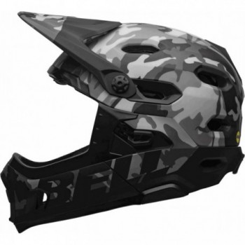 Casco Integrale Super DH Nero/Camo con MIPS, Taglia 58-62 cm, Certificato Downhill - 2 - Caschi - 0768686281747