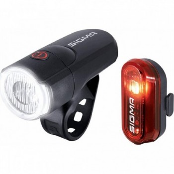 Kit de luces para bicicleta delantera y trasera Luce Aura 30 - 1