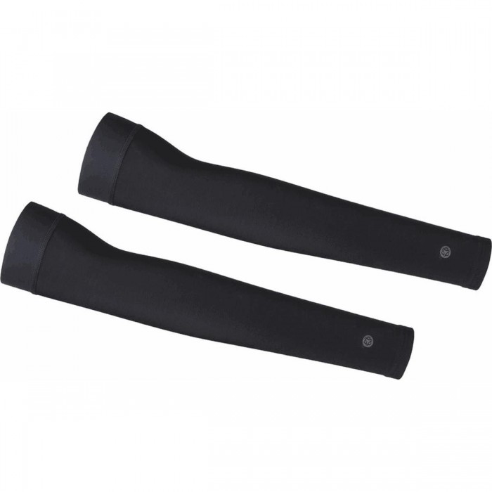 Black Microfiber Arm Warmers - Size L, Comfort and Style - 1