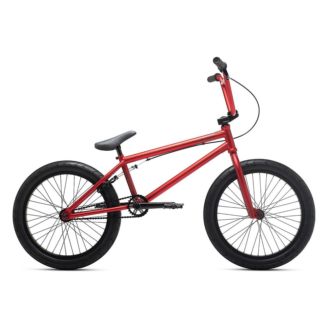 Green Eon XL 20' Matte Red BMX Bike with Hi-Ten Steel Frame - 1