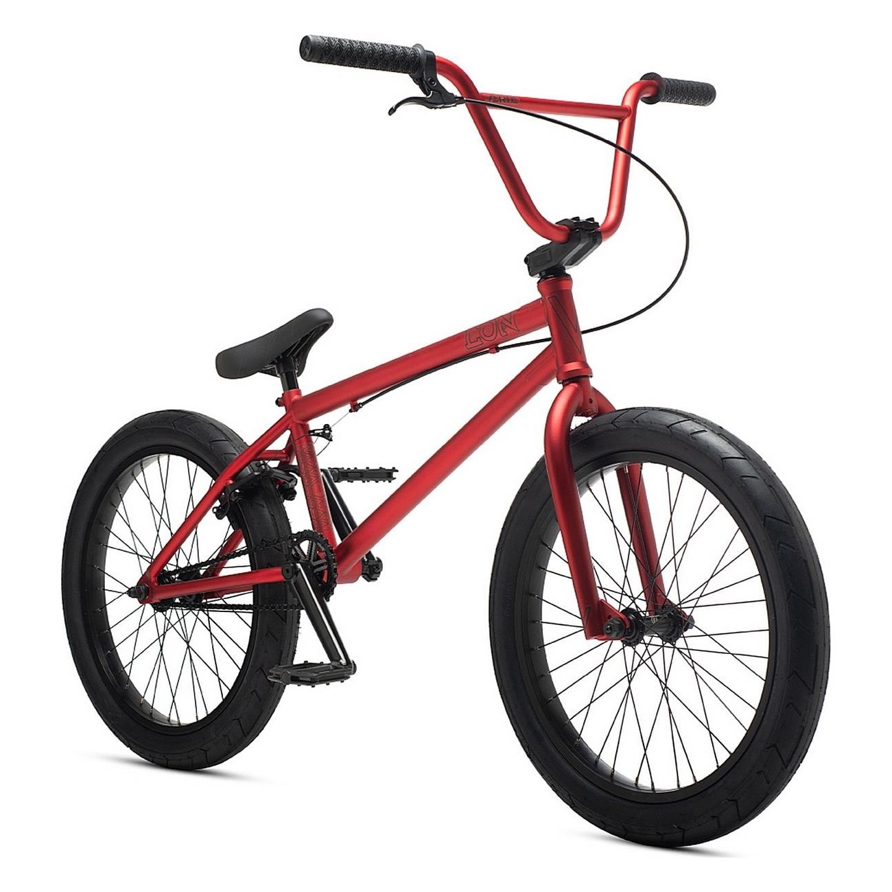 Green Eon XL 20' Matte Red BMX Bike with Hi-Ten Steel Frame - 2