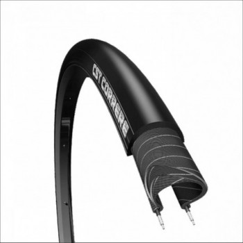 Cubierta Plegable de Ciclismo 700x23 Negra, 170 TPI, Doble Compuesto Antipinchazos - 1