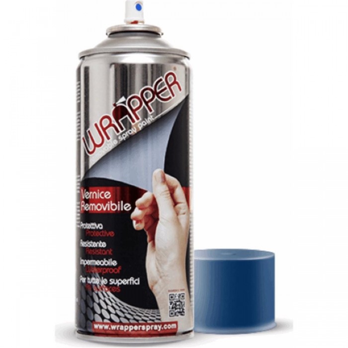 Removable Traffic Blue Spray Paint 400ml - Protective Film & Easy Removal - 1