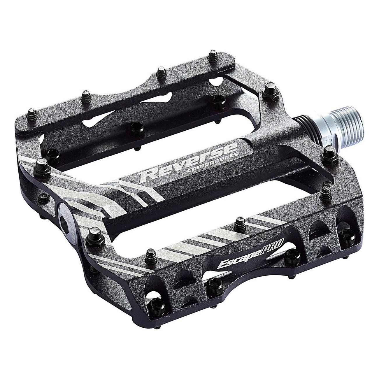 Pedal Inverso Escape Pro Negro-Negro - Ligero y Resistente para MTB - 1