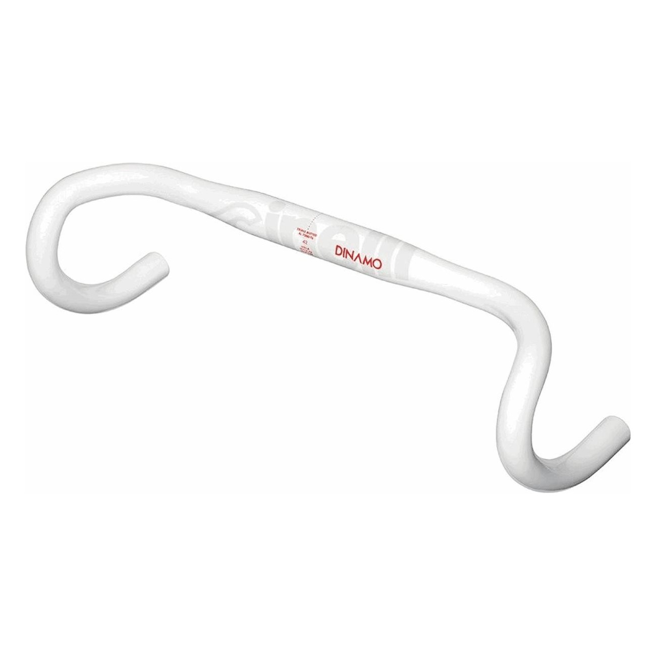 Cinelli Dinamo Aluminum Handlebar 44 C/C White - 1