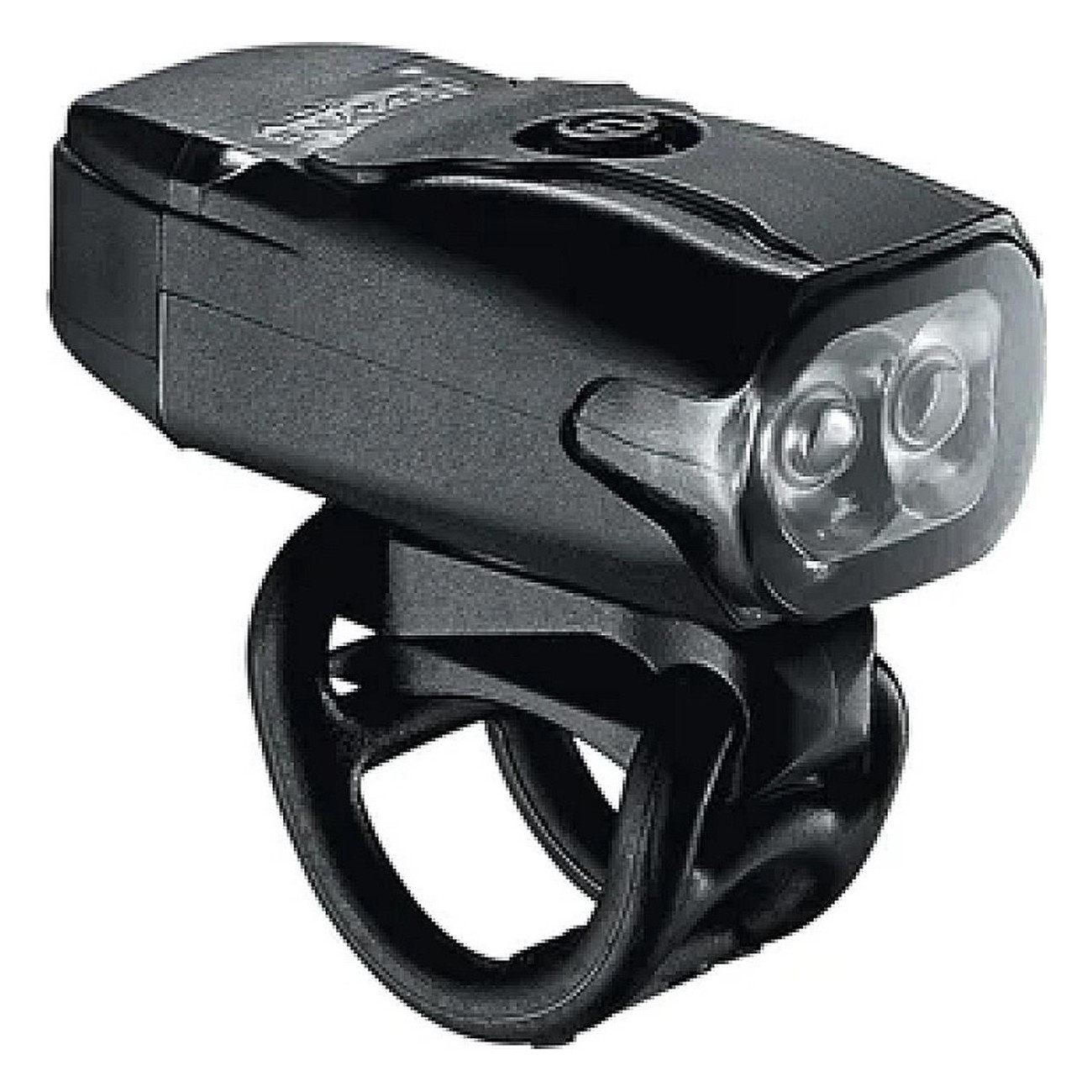 KTV Drive Front LED Cycling Safety Light 200 Lumen, USB Rechargeable, Black - 1