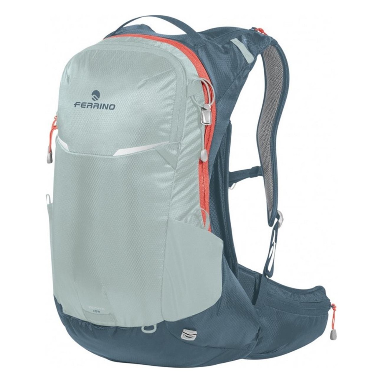 Zephyr 15L Damen Rucksack Blau mit Regenschutz und Stockhalter - 1