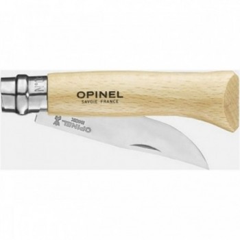 Couteau de Poche Opinel Viroblock N°8 VRI Inox (12 pièces) - Lame Acier Inox et Manche Hêtre - 2