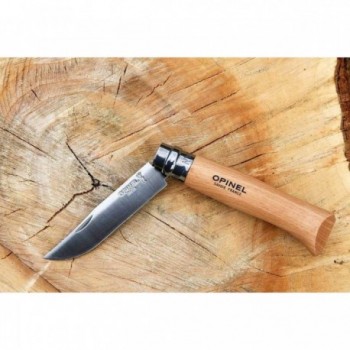 Couteau de Poche Opinel Viroblock N°8 VRI Inox (12 pièces) - Lame Acier Inox et Manche Hêtre - 4