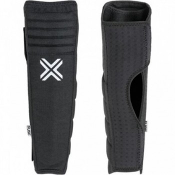 Protège-tibias Étendu Fuse Alpha XXL Noir-Blanc avec Protection Supérieure - 1